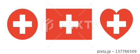 Switzerland National flag icon, sticker. Set of National heart, round, rectangular Switzerland flag buttons. Flag of Switzerland circle, rectangle, heart badges. Swiss flag banners. Switzerland National flag icon, sticker. Set of National heart, round, rectangular Switzerland flag buttons. Flag of Switzerland circle, rectangle, heart badges. Swiss flag banners. 137766509