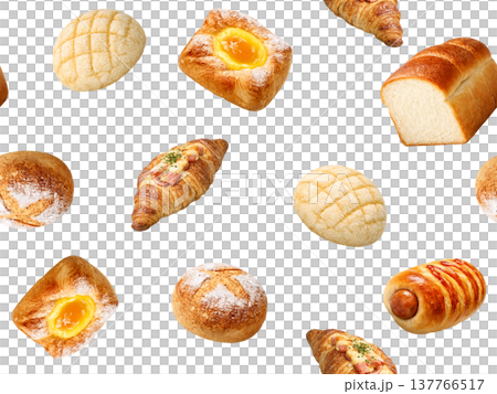 Seamless bread pattern A Seamless bread pattern A 137766517
