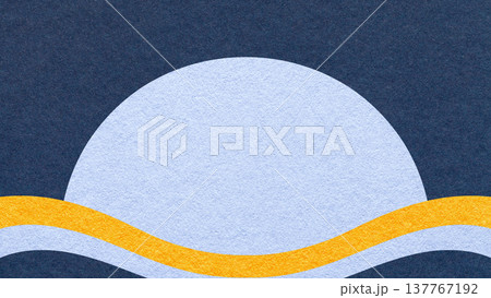 Navy textured paper background with light blue semicircle for copy space and yellow gold waves for banner, presentation Navy textured paper background with light blue semicircle for copy space and yellow gold waves for banner, presentation 137767192