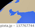 ホルムズ海峡の地図イラスト ― 中東の重要な海上交通の要衝 137767744