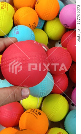 Noida , india - picture of circket balls (childern play area) DLF mall in noida sec -18 march 15 2026 Noida , india - picture of circket balls (childern play area) DLF mall in noida sec -18 march 15 2026 137769372