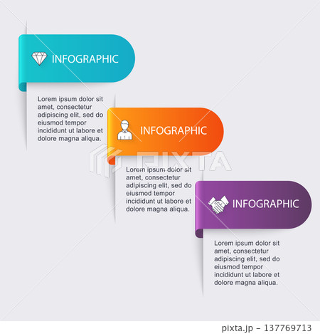 Vector colorful info graphics for your business presentations. Can be used website layout, numbered banners, diagram, horizontal cutout lines, web design. Vector colorful info graphics for your business presentations. Can be used website layout, numbered banners, diagram, horizontal cutout lines, web design. 137769713