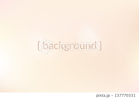 Beige rose and peach gradient with soft pink glow and dreamy cream blur. Gentle beige ombre with gold tones on a fuzzy vector backdrop. Gradation for beauty banner and skincare template 137770331