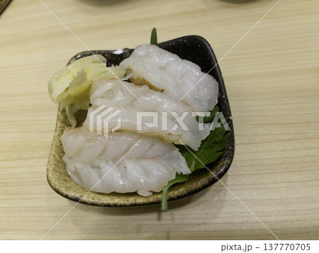 Set different types of the serving board in japanese restaurant Set different types of the serving board in japanese restaurant 137770705