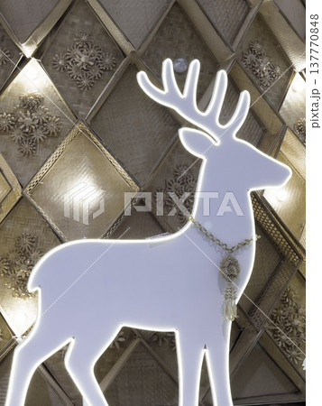Christmas background with festive decoration Christmas background with festive decoration 137770848