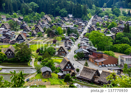 岐阜県 白川郷の風景 岐阜県 白川郷の風景 137770930
