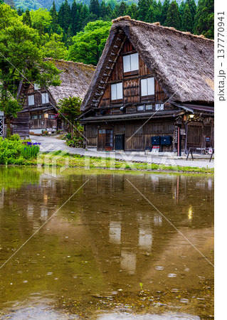 岐阜県　白川郷の風景 137770941
