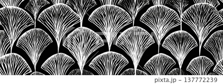 Art deco style seamless pattern with abstract...のイラスト素材 [137772239] - PIXTA
