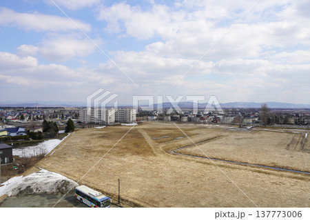 南幌ビューローから見る南幌の町並みなど（2026年3月） 137773006