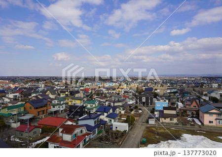 南幌ビューローから見る南幌の町並みなど（2026年3月） 137773020