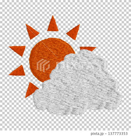 【雲中當天】手工刺繡插畫材質 【雲中當天】手工刺繡插畫材質 137773353