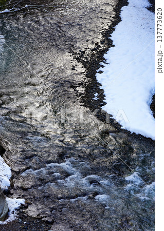 手取峡谷の雪景色 手取峡谷の雪景色 137773620