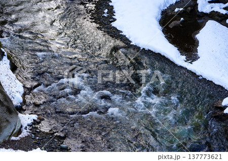 手取峡谷の雪景色 手取峡谷の雪景色 137773621