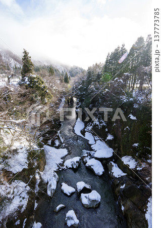 手取峡谷の雪景色 手取峡谷の雪景色 137773785