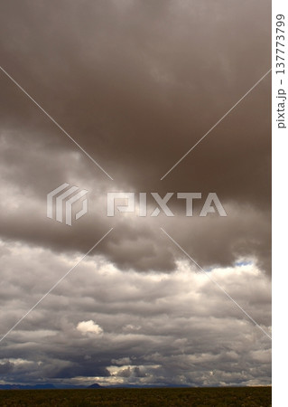 Dark Storm Central and Bleak Sonora Desert Arizona 137773799