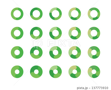 イラスト素材:サイクル図 サイクル矢印 緑 set of recycling icons. recy イラスト素材:サイクル図 サイクル矢印 緑 set of recycling icons. recy 137773910