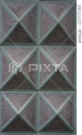 Triangular drawing of the building facade. Pyramid facade Triangular drawing of the building facade. Pyramid facade 137777365