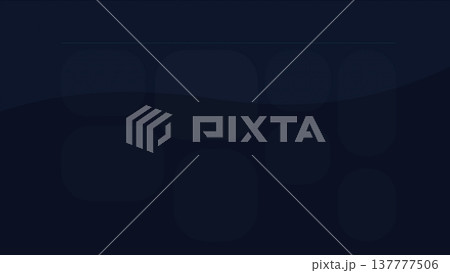 Dark navy abstract interface background with subtle rounded panels, soft wave overlays and minimal futuristic dashboard layout design 137777506