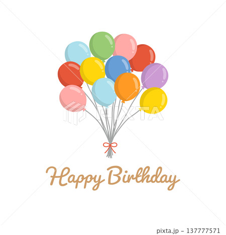 バルーンブーケとHAPPY BIRTHDAY 137777571