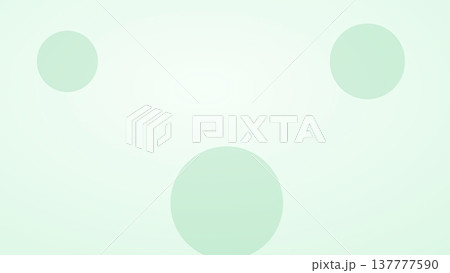 Mint green abstract background with three soft circular shapes and subtle gradient for clean modern minimal design layout and branding use 137777590
