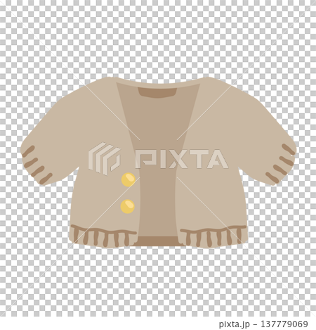 開襟羊毛衫插圖 137779069