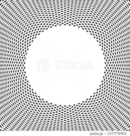 Radial Convex Dots Pattern for Round Frame. 137779401
