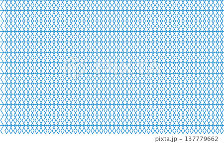 Tiny blue diamond outlines arranged in uniform horizontal bands create a delicate mesh lattice effect on white, evoking structure and visual rhythm. 137779662