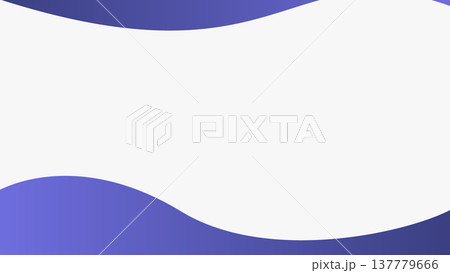 Smooth flowing purple gradient shapes creating soft abstract wave borders with ample white space for modern design compositions and visual balance use 137779666