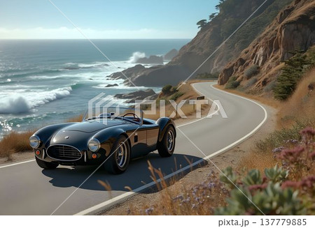 Classic Shelby Cobra on Coastal Drive 137779885