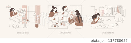 Art workshops isolated cartoon vector illustrations se Art workshops isolated cartoon vector illustrations se 137780625