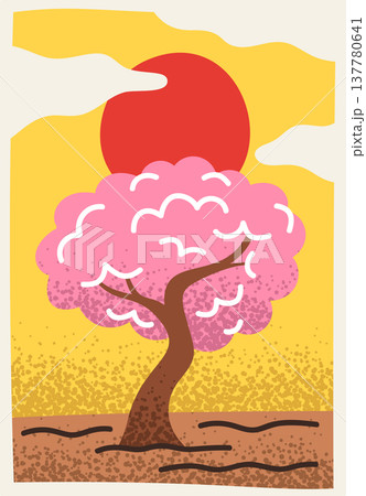 Sakura tree South Korea poster Sakura tree South Korea poster 137780641