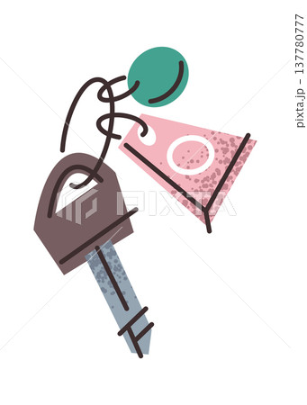 Car keys bunch with pendant Car keys bunch with pendant 137780777