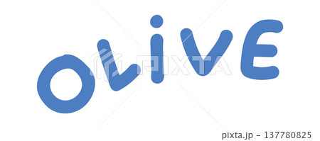 Olive lettering Greek culture design 137780825