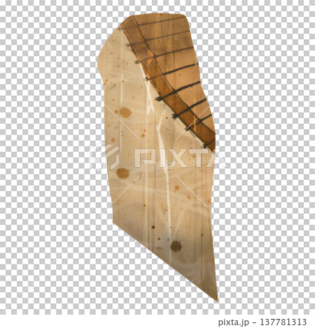 a torn piece of paper in japan style 137781313