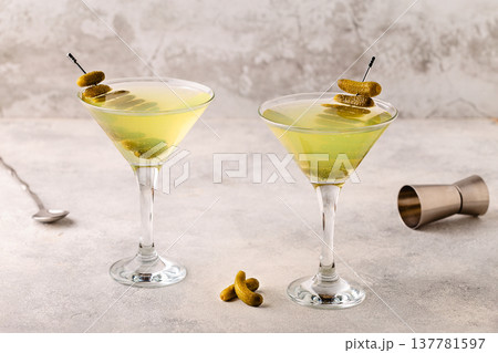 Dill Pickle Martini Vodka. 137781597