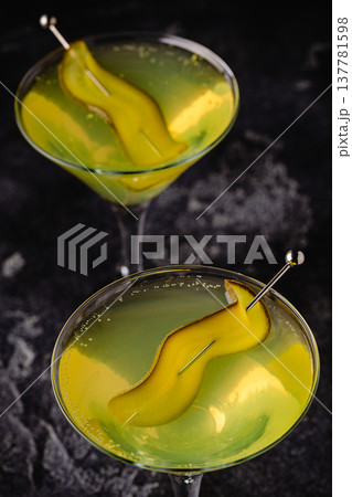 Dill Pickle Martini Vodka. 137781598