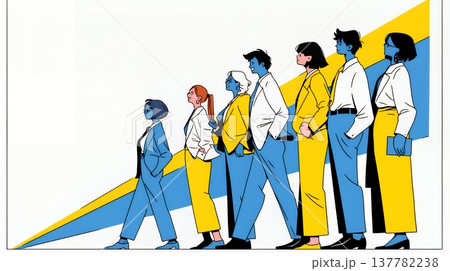 上昇グラフで会社の成長を表すビジネスチーム｜企業発展と成功のビジネスコンセプト