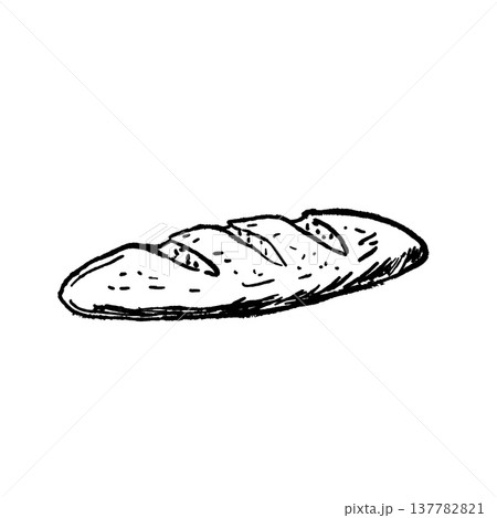 Baguette ink doodle, hand drawn French bread illustration, bakery whimsical brushstroke set. Long wheat loaf, grain dough bun vintage art, rustic pastry. Healthy snack, crispy baguette doodle deco Baguette ink doodle, hand drawn French bread illustration, bakery whimsical brushstroke set. Long wheat loaf, grain dough bun vintage art, rustic pastry. Healthy snack, crispy baguette doodle deco 137782821