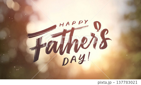 Happy Father's Day celebration with warm light and festive mood in the background Happy Father's Day celebration with warm light and festive mood in the background 137783021