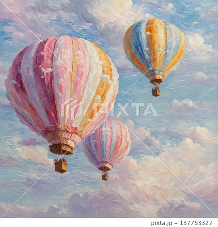 watercolor painting of leaf and flowers pattern 137783327