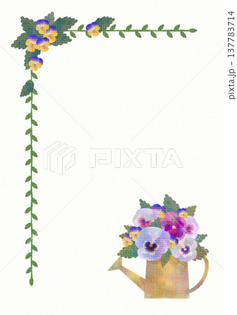 パンジーのフレーム16 137783714