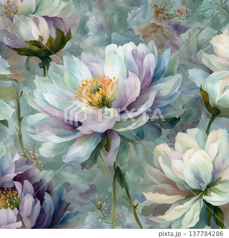 floral background with flowers 137784286