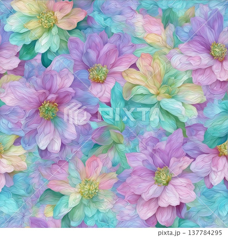 floral background with flowers 137784295