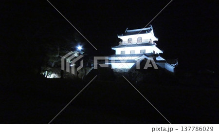 白石城の夜の姿 白石城の夜の姿 137786029