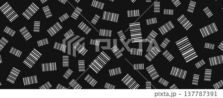 Abstract Seamless barcode random patternのイラスト素材 [137787391] - PIXTA