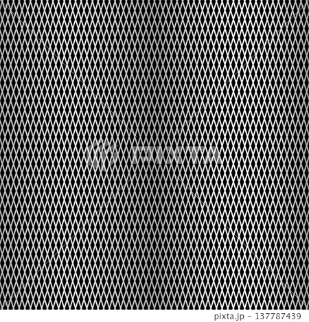 Diamond Mesh Vector Pattern Metal mesh with diamond pattern, mesh abstract...のイラスト素材 [137787439 ...