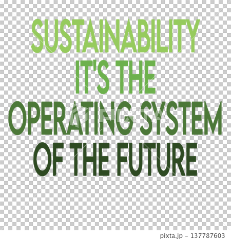 Illustration message related to the environment. Transparent background Illustration message related to the environment. Transparent background 137787603