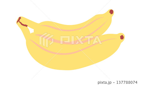 Banana Duo On White 137788074