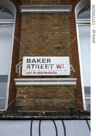 Baker Street sign in central London 137788299