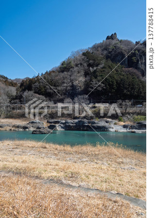 早春のあづま親水公園から見る吾妻川の流れ 早春のあづま親水公園から見る吾妻川の流れ 137788415